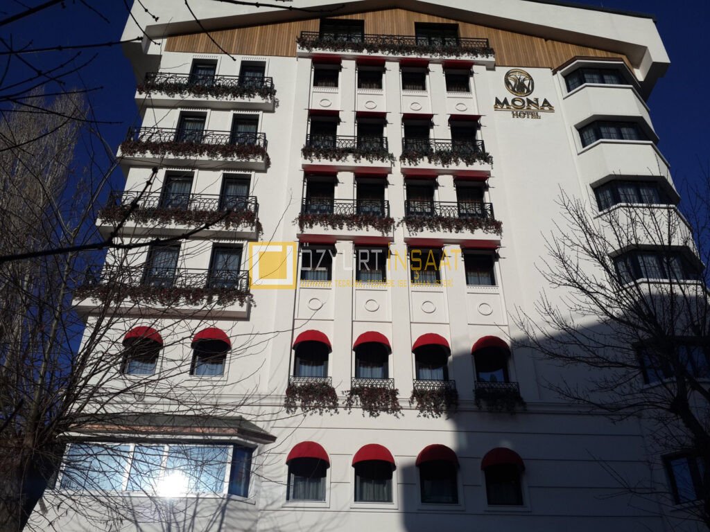 mona butiq otel dış cephe taşyünü mantolama