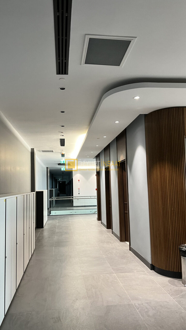 alçıpan bölme duvar ve tavan dekorasyonu