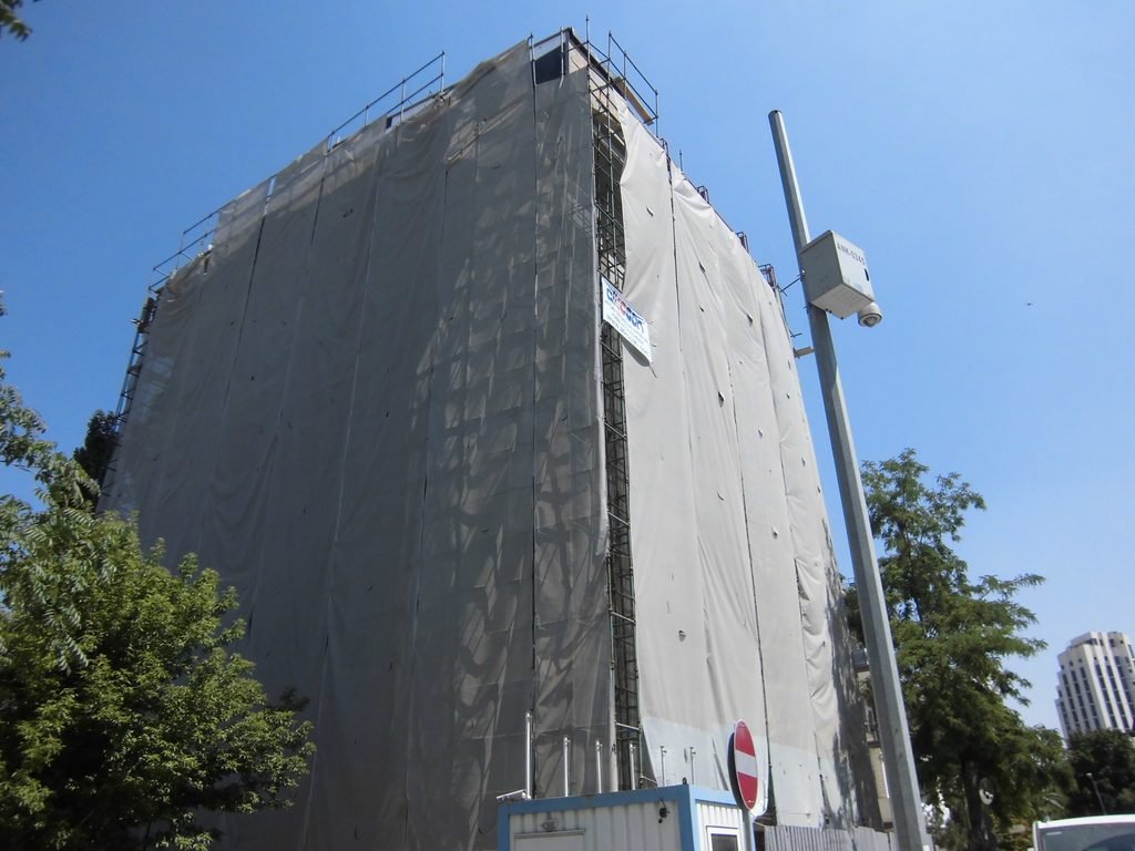 Çankaya otel tadilatı Tahran Caddesi dış cephe uygulaması